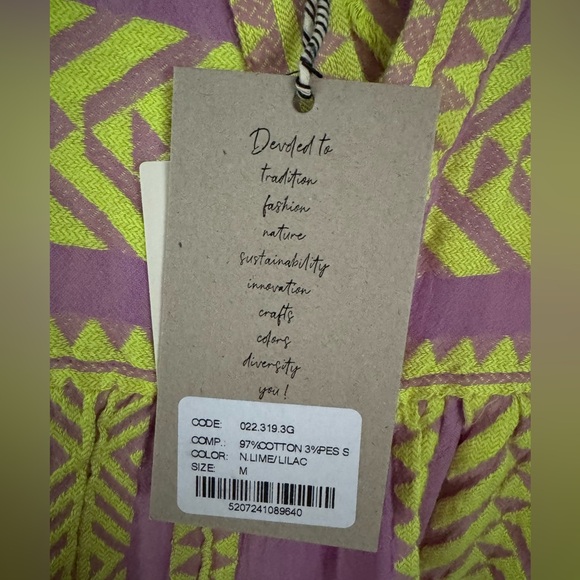 Devotion Twins Ella dress in lilac & neon yellow, NEW NWT, Size M from Anthro - Picture 8 of 9